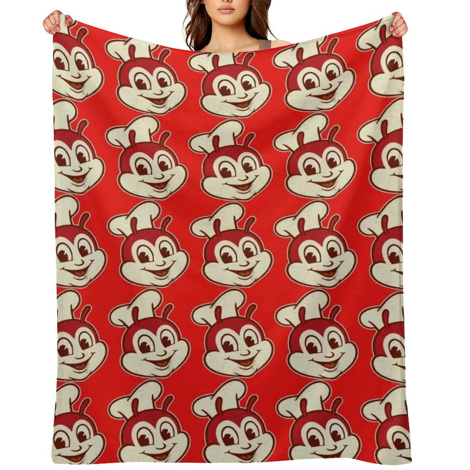

Jollibee Fast Food Throw Blanket Furrys manga Summer Travel Blankets