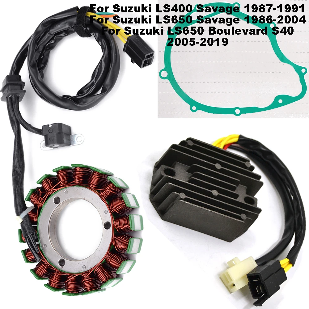 Junta de bobina de estator rectificador regulador de motocicleta para Suzuki LS650 bulevar S40 2005-2019 LS400 LS650 Savage 32101-24B01