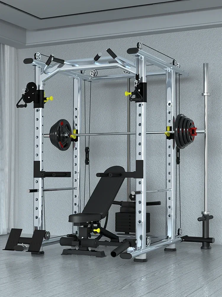 

Professional Squat Gantry Fitness Home Multi-Functional Frame Barbell Bench Press Rack Commercial Power Equipment