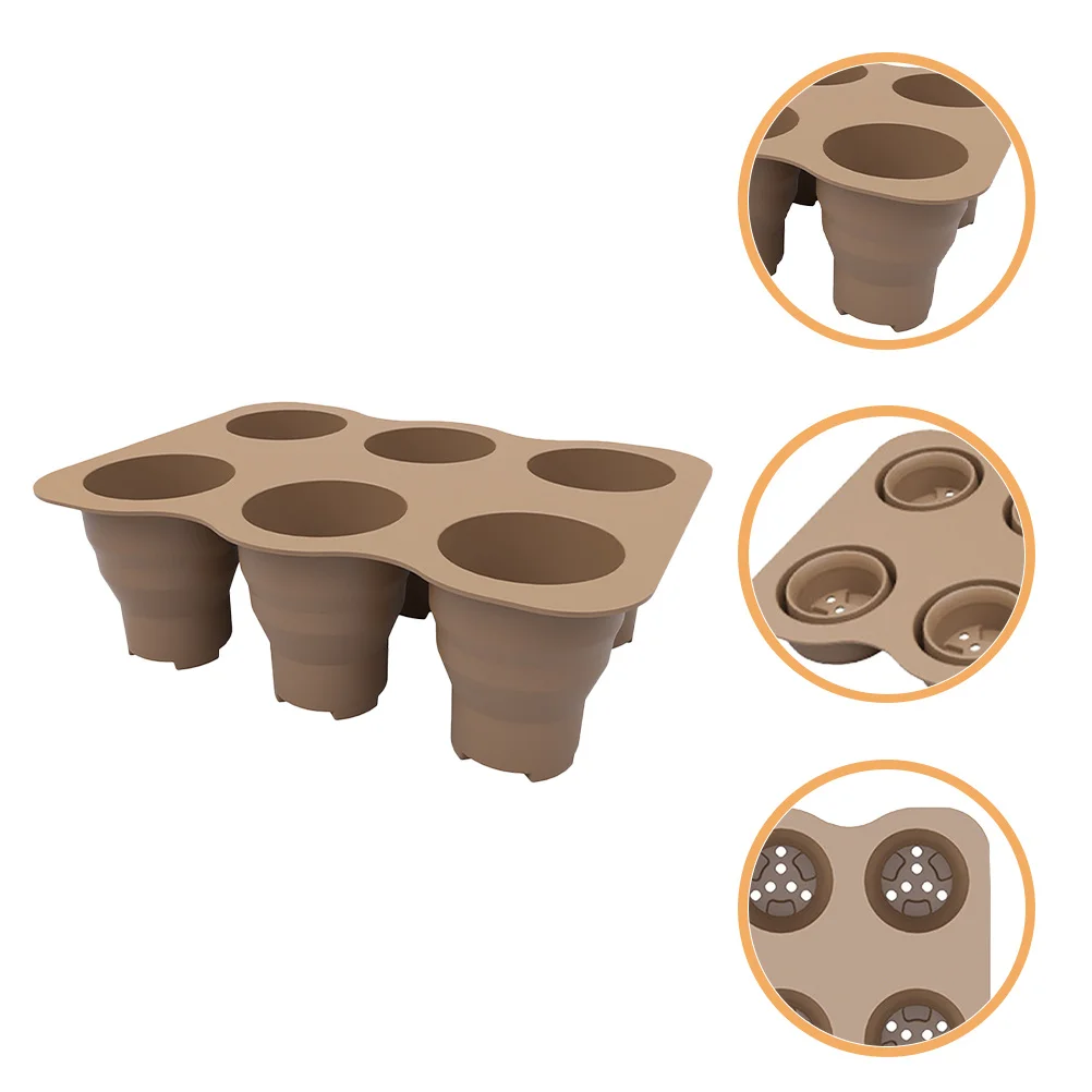 

Starter Tray 6-Holes Germination Box For Indoor Outdoor Plant Sowing Growing Kit Garden Accessory Greenhouse Propagator