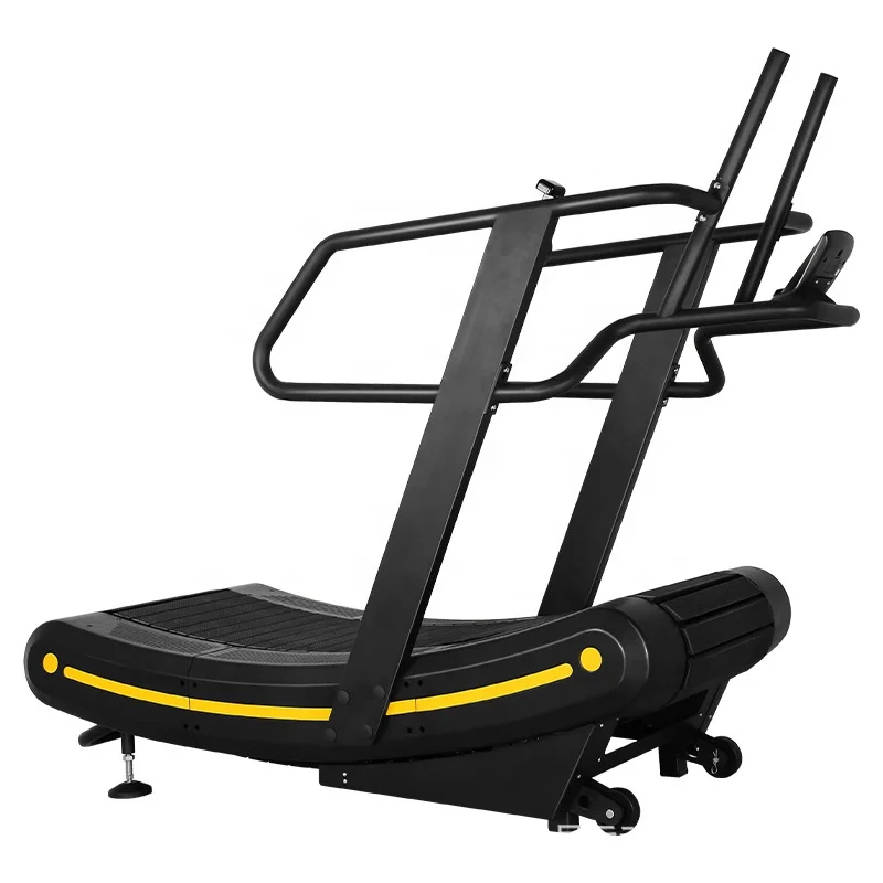 Commercial Unpowered Treadmills In Gyms, Track Type Curved Mechanical Unpowered Treadmills, Curved Surfaces