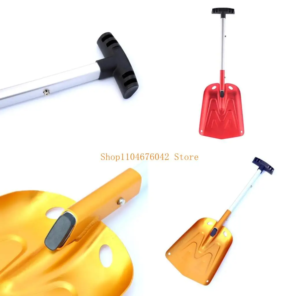 

5asd Folding Emergency Snow Shovel Aluminum Lightweight Portable Sport Utility Shovel