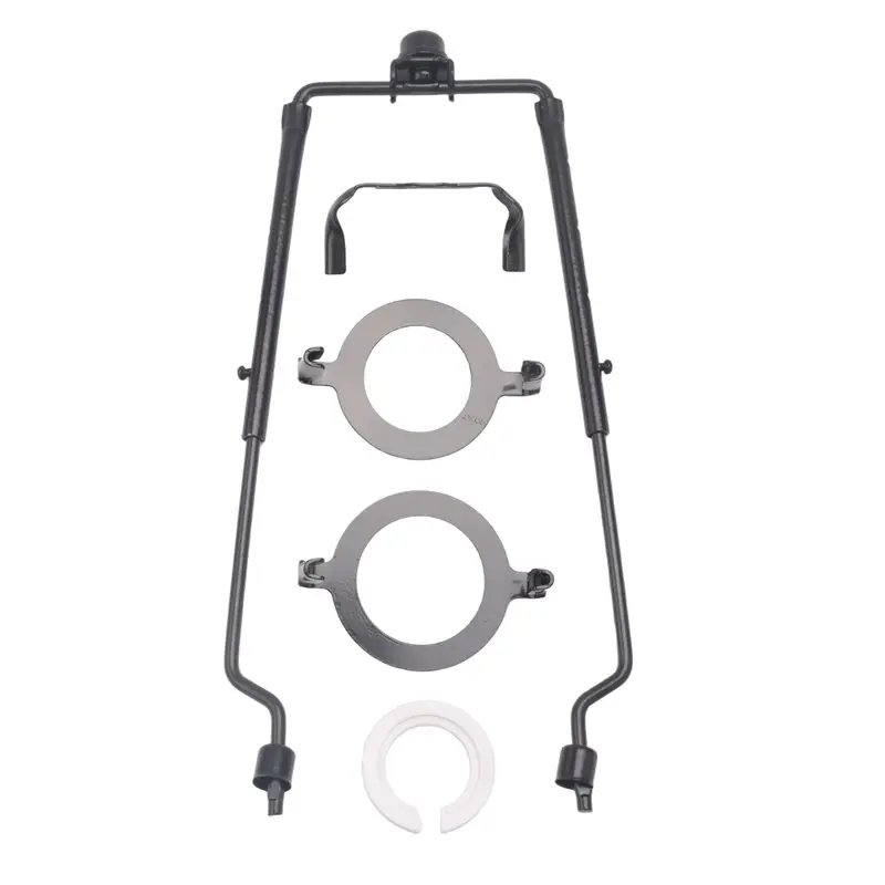 

RABIT AS59~ 2Piece Lamp Shade Harp Holder E14,E26,E27 Light Base Adapter Adjustable Lamp Harp Kit Black Horn Frame Lampshade Bra