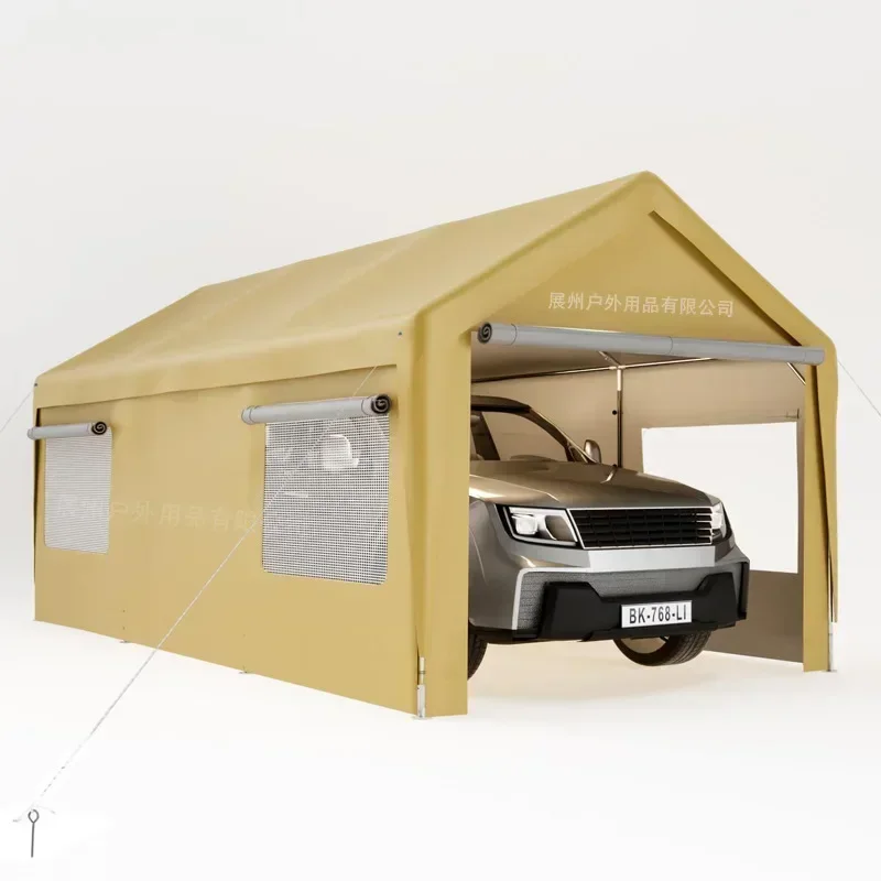 Carport Canopy 3x6x2.5m  Heavy Duty with Removable Sidewalls & Doors Portable Car Port Garage Shelter for Boat & Party