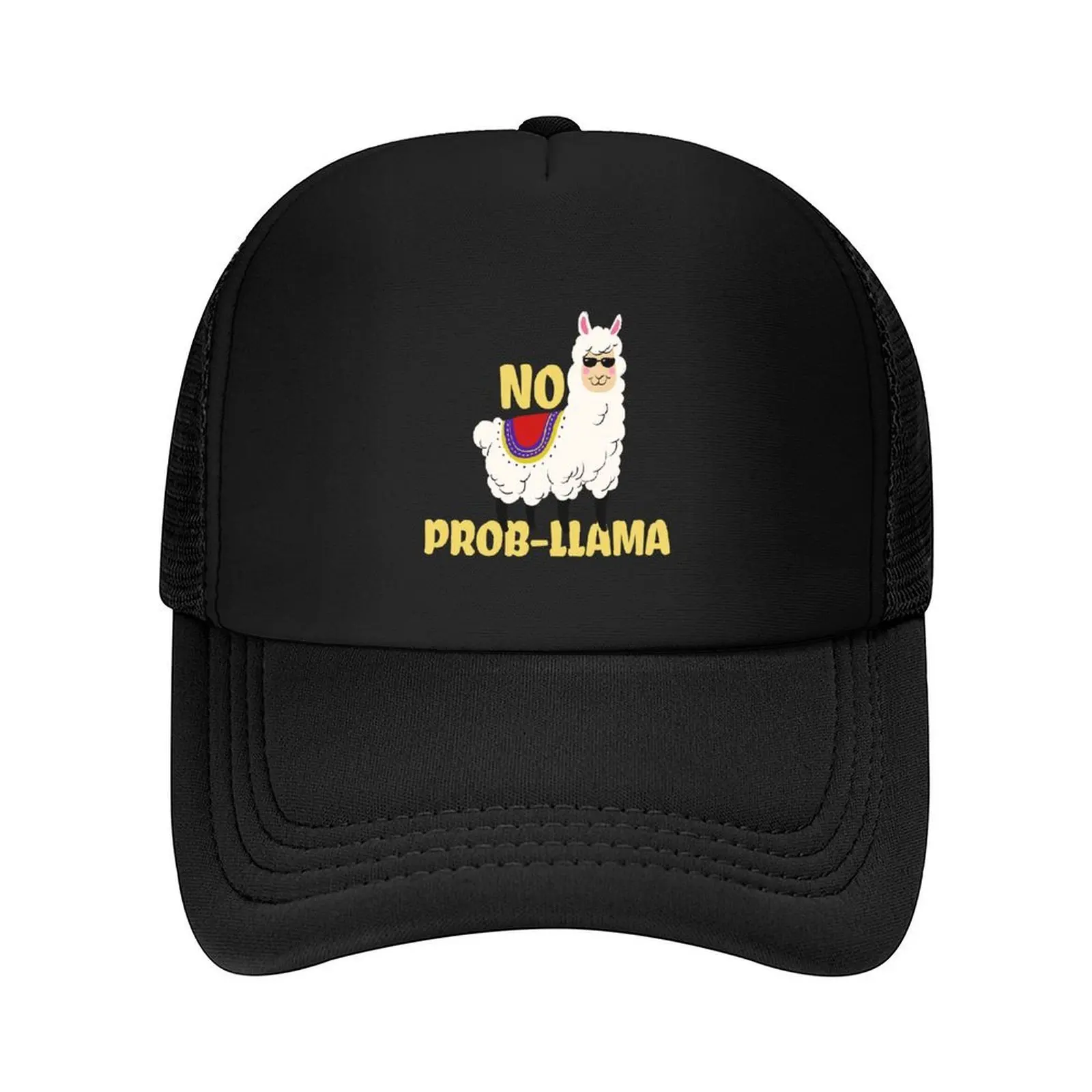 

Бейсбольная кепка No Prob-llama, модные пляжные зимние шапки для мужчин, забавные шапки, шляпа для гольфа, женская кепка для мальчиков