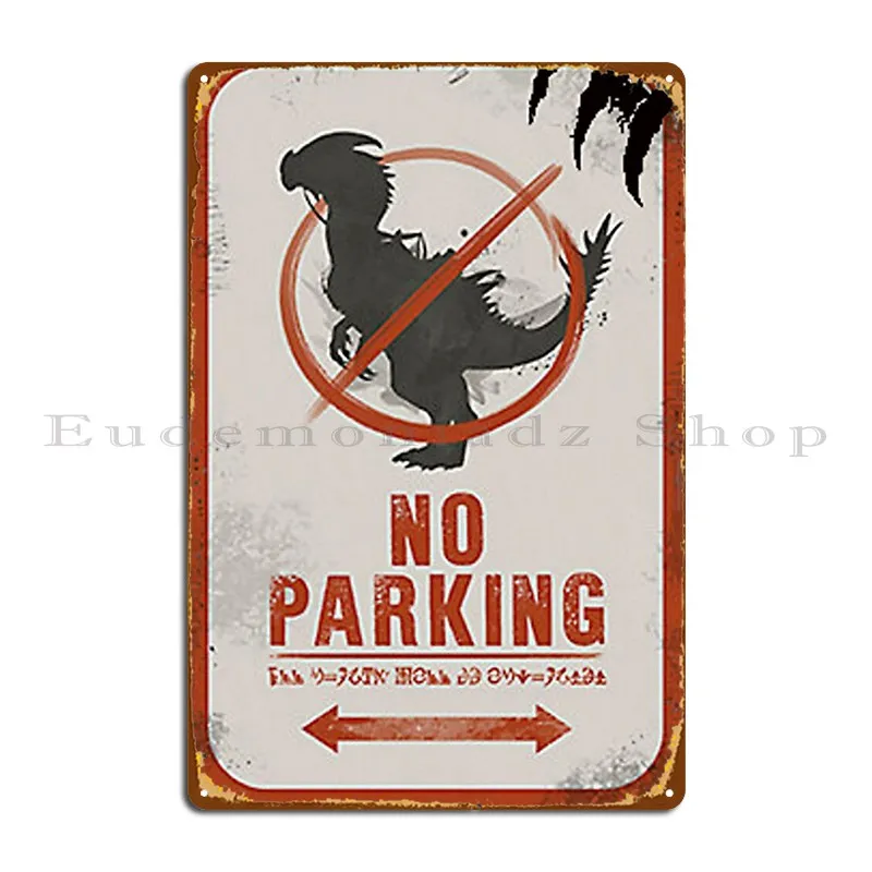 Guild Wars 2 No Mount Parking Premium Metal Plaque Poster Party Wall Decor Plaques Painting Create Tin Sign Poster