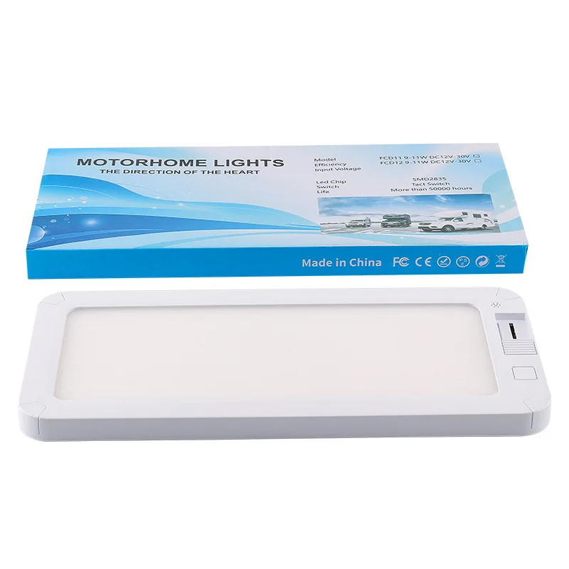 72LED โคมไฟรถหลังคาในร่ม 108LED รถกล่อง RV RV Light ขนมปังอ่านหนังสือ 24V