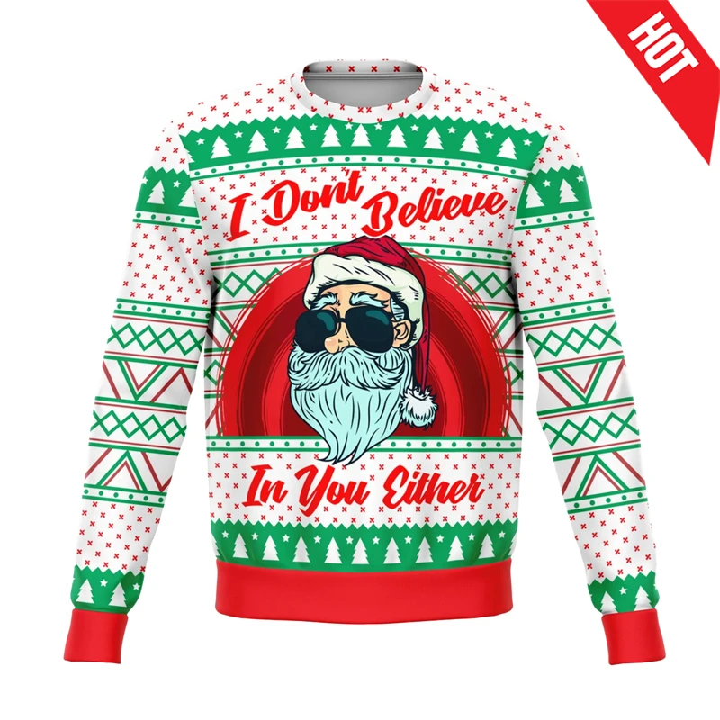 Mens Designer Clothes Ugly Christmas Sweater 3D Print Sweatshirts Men Women Sweater Casual Boys Girls Merry Christmas Sweaters