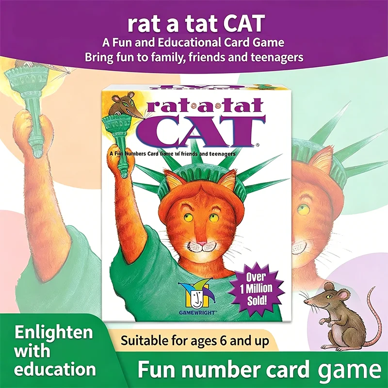 Rat-a-Tat Cat – A Simple-to-Learn, Addictive Card Game for 2-6 Players