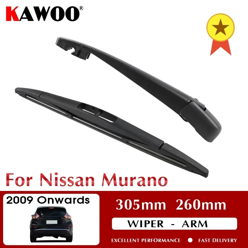 

KAWOO Car Rear Wiper Blade Blades Back Window Wipers Arm For Nissan Murano Hatchback 2009 Onwards 305mm Windscreen Wiper