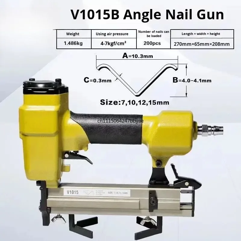 For V1015B Pneumatic V-shaped Nail Gun 45 Degree Angle Nailer For Picture Photo Frame Corner Joining