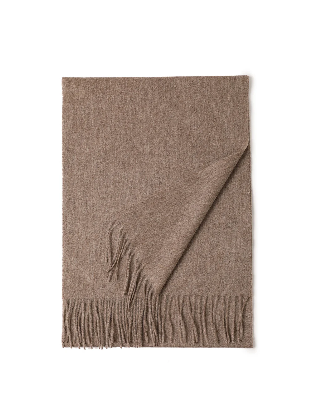 

100% Fringed Wool Scarves Plain Scarf Women Accessories