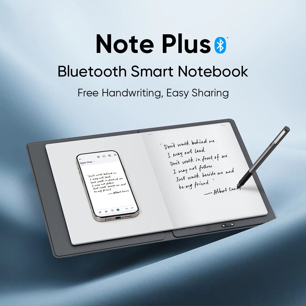 XPPen Note Plus Neues Bluetooth Smart Notebook A5 Digitales Handschrift-Notizbuch mit 1000mAh Akku und Google Drive-Backup für Android iOS – Detail 4