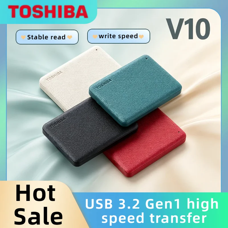 Toshiba Canvio V10 2TB 4TB 1TB USB 3.0 2.5 Inch Portable External Hard Drive High Performance Storage Elite Pro Speed