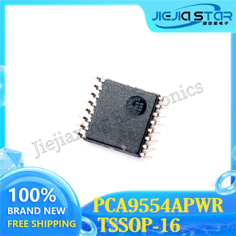 Latest 2023+ PCA9554APWR Silkscreen PD554A SMT TSSOP16 Interface-I/O Expander Chip IC 100% Brand New & Original 3~10PCS