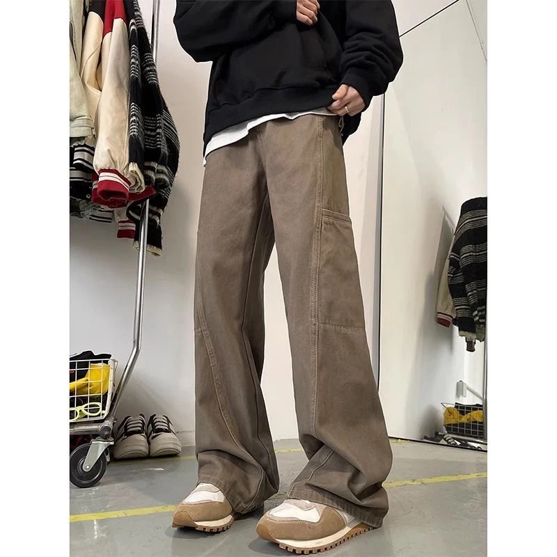 Cargo Pants Womens Of Girls All-season Canvas Semi-wide Homewear Leopard Lounge Comfortable Layered Matching Wearable Streetwear