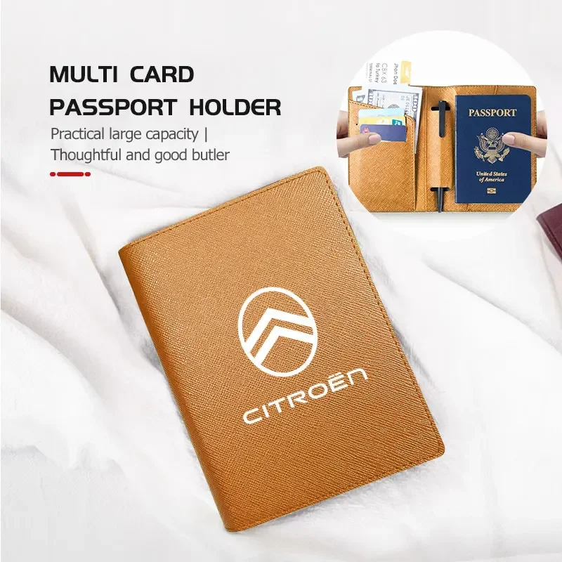 Portefeuille de protection pour passeport touristique, porte-cartes d'identité et de banque, pour Citroen Jumper Celysee Cactus Picasso Aircross Saxo Grand