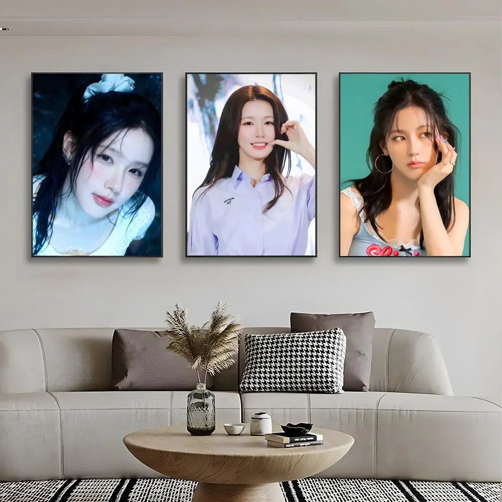 kpop female star canvas Cho Mi Yeon Poster Retro Kraft Paper Sticker DIY Room Bar Cafe Aesthetic Art Wall - view 2