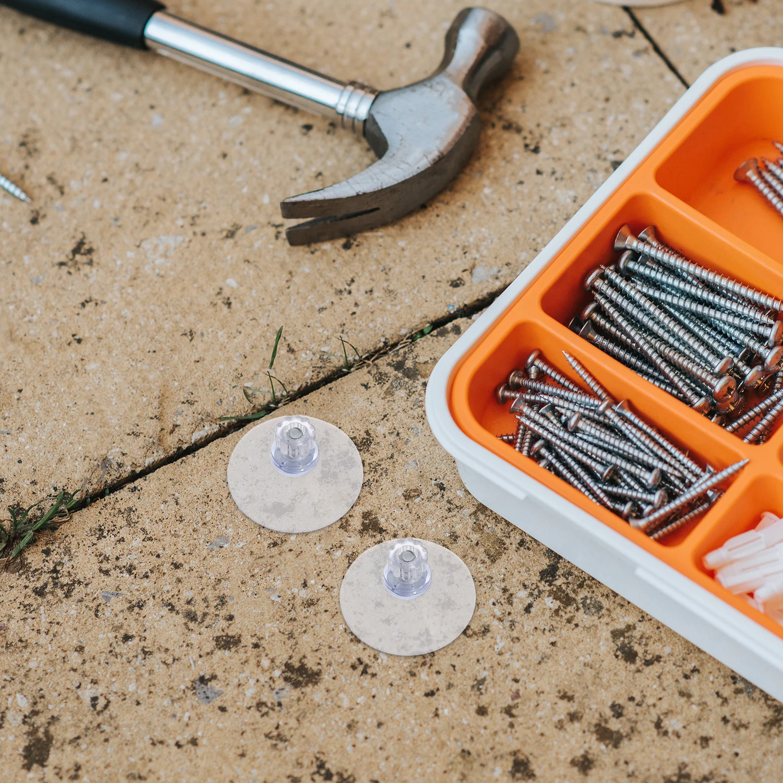 

20pcs Cup Screw Mount 40Mm Clear Pvc Suction Cups For Glass Table Bathroom Window Threaded Suction Pads With Nut Household