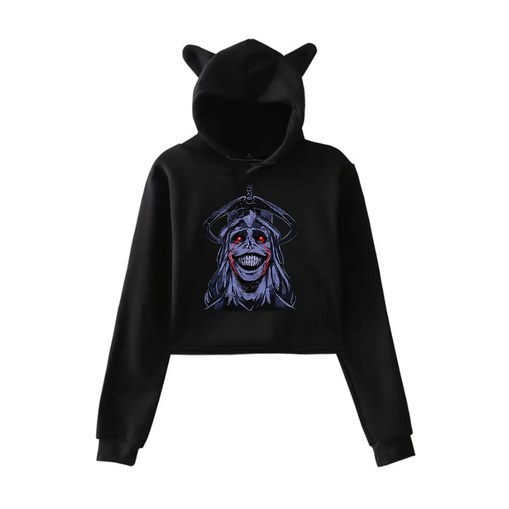 

Solo Leveling Vintage 90s Streetwear logo Hoodie Merch Hoodies Sweatshirts for Girls Cat Ear Crop Fashion Sports Pullover