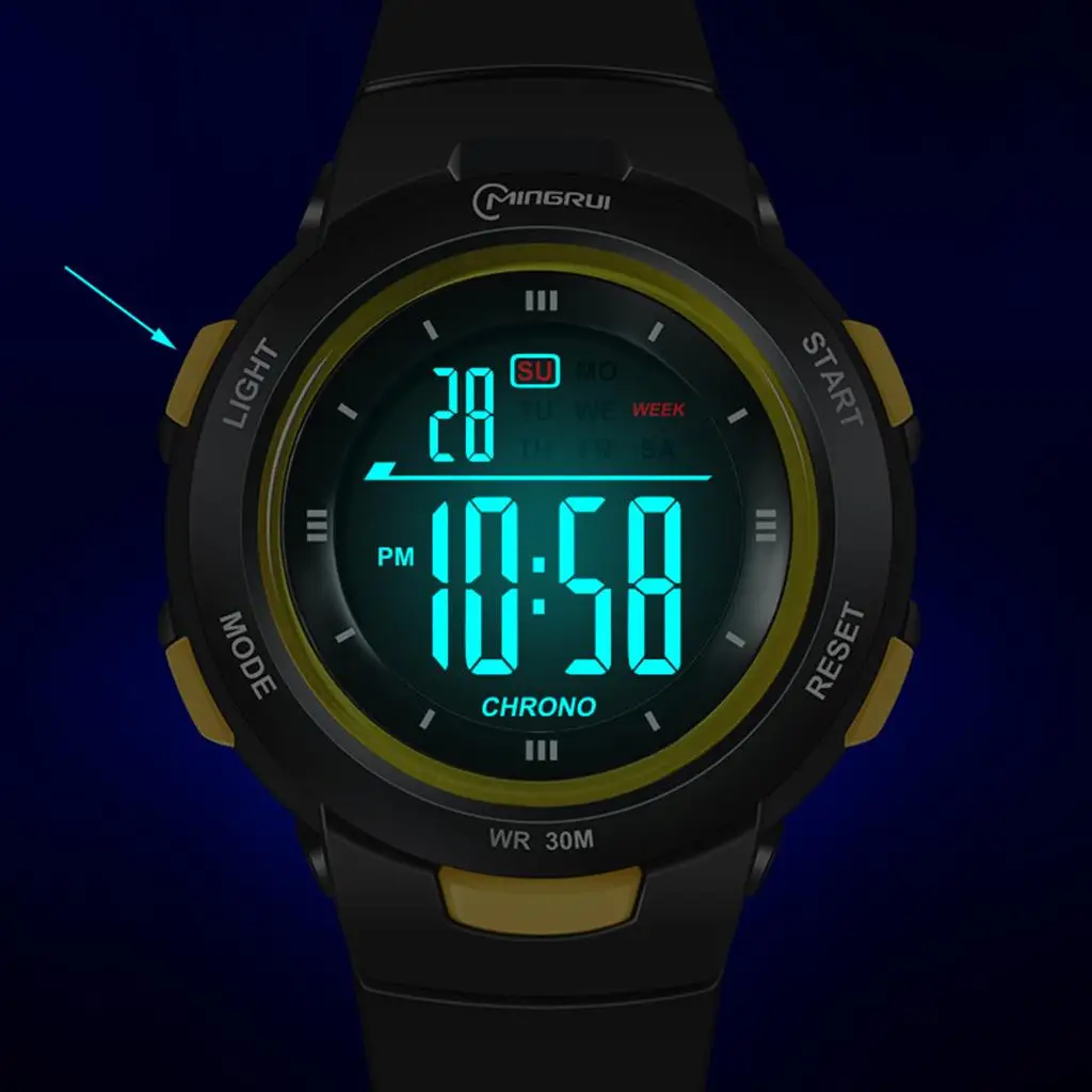 Boys , Outdoor Waterproof Electronic Watches, Wristwatch Calendar Multi Function