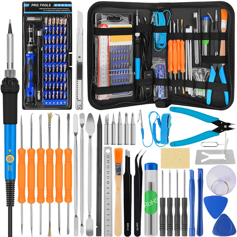 

Pyrography Repair Electric Soldering Iron Set Adjustable Temperature 110v/220V Electric Soldering Iron Set