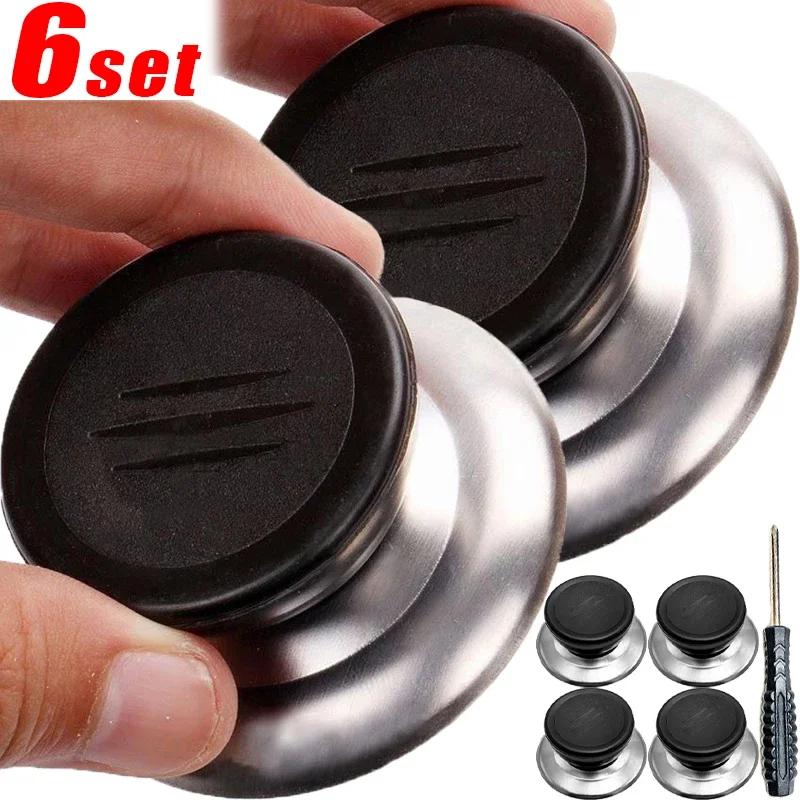 Universal Lid Cover Kitchen Tools Knob Heat-Resistant Cooking Pan Lid Replaceable Handle Anti-Scalding Cookware Handgrip Cap