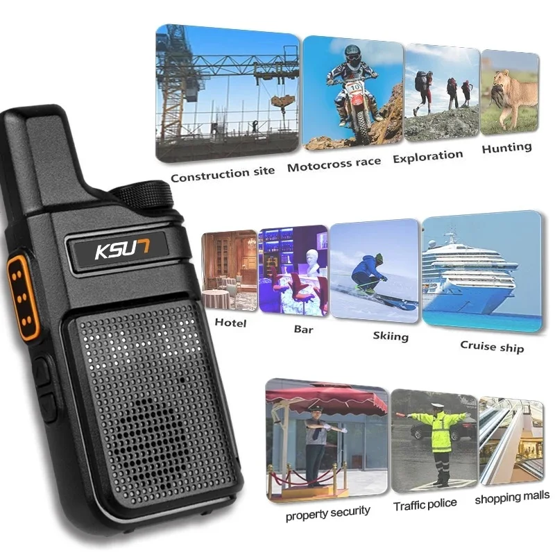 PMR 446 Walperforated Talkie Portable, Mini Communication, Radio Professionnelle, Walkies, Radio Bidirectionnelle, Transcsec, Qualité KSUN M6