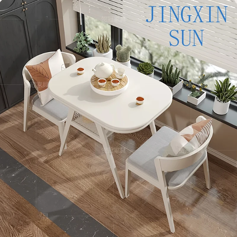 Folding Dining Table Set 2 Chairs Nordic Oval Dining Table Modern Luxury Kitchen Mesas Pegables Portatil Dining Room Furniture