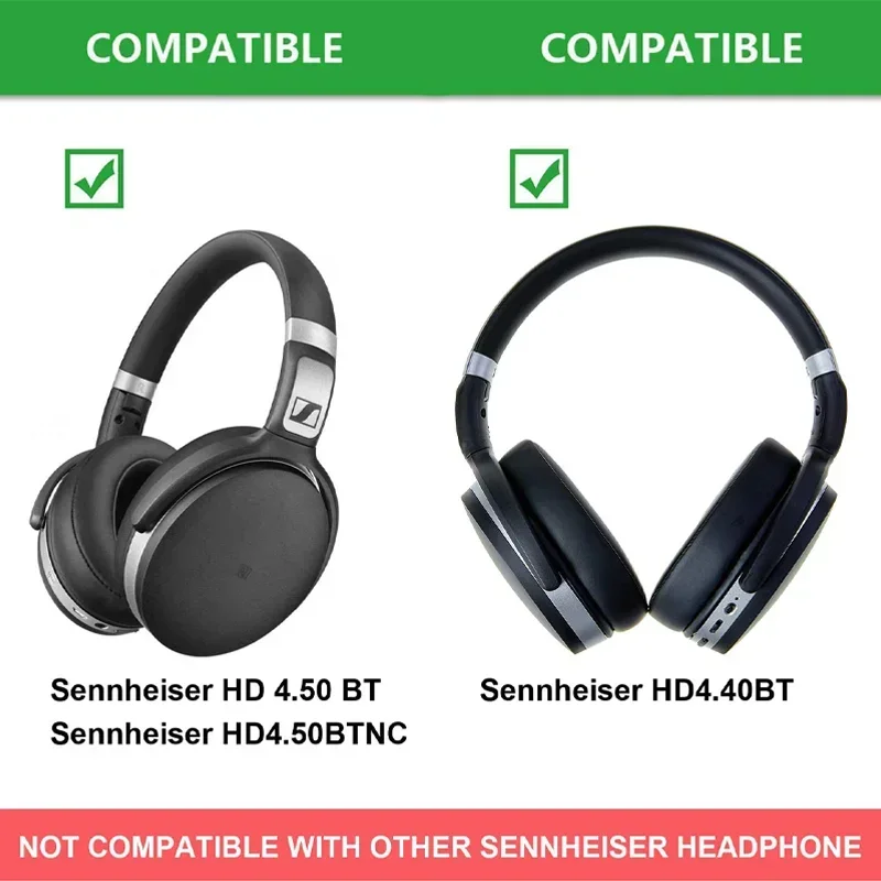 Replacement Earpads For Sennheiser HD 4.50BT HD4.50BTNC Headphones Ear Pads HD 450BT 4.40BT HD4.40BT Earpads Ear Cushions