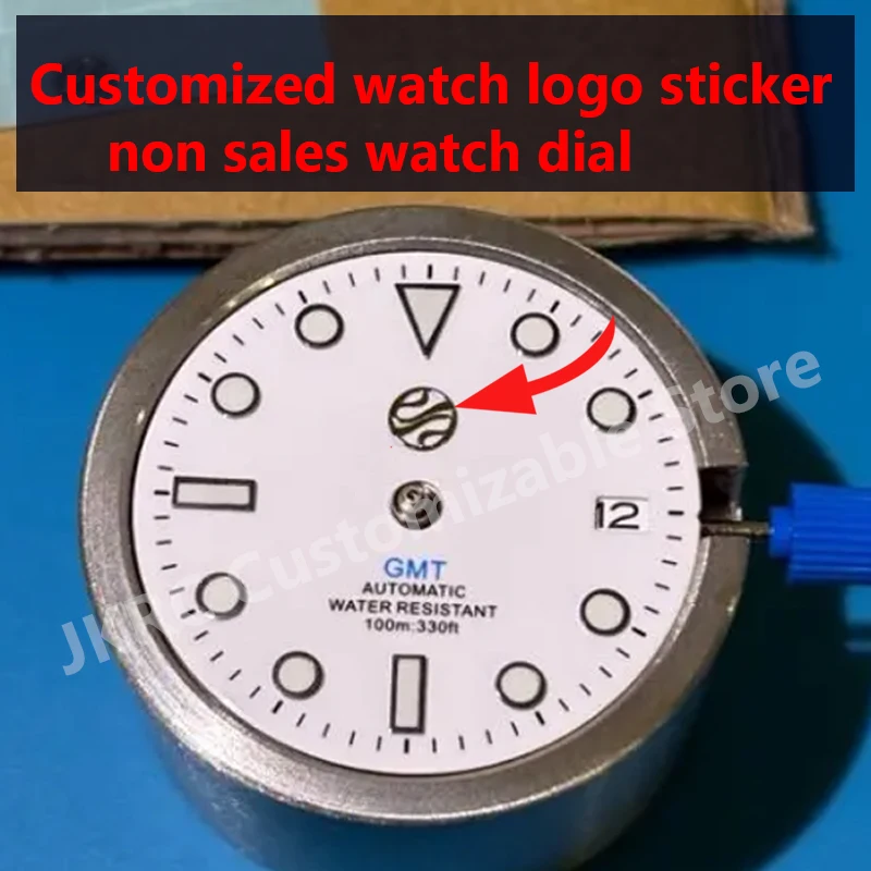 

Пользовательский циферблат, персонализированный брендовый цветной металлический перевод, маленькие часы с логотипом, наклейка
