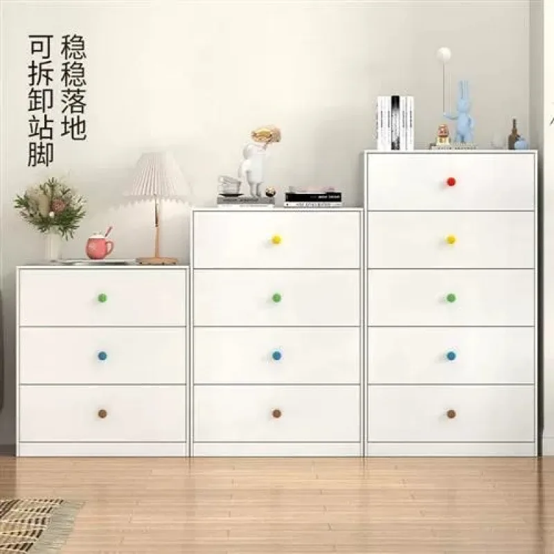 Steel chest creamy wrought iron children's room storage cabinet locker tin cabinet drawer Amazon cross-border