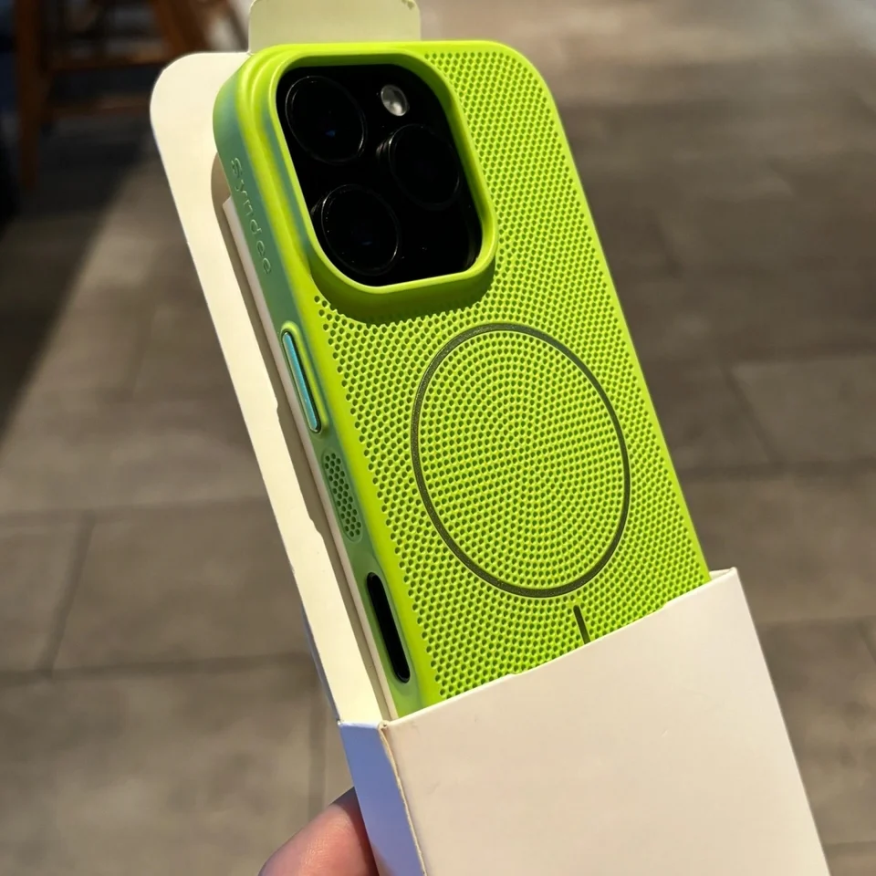 Funda magnética con malla de disipación para iPhone 17 Air 16 15 14 Plus 13 12 11 Pro Max con carga inalámbrica 4