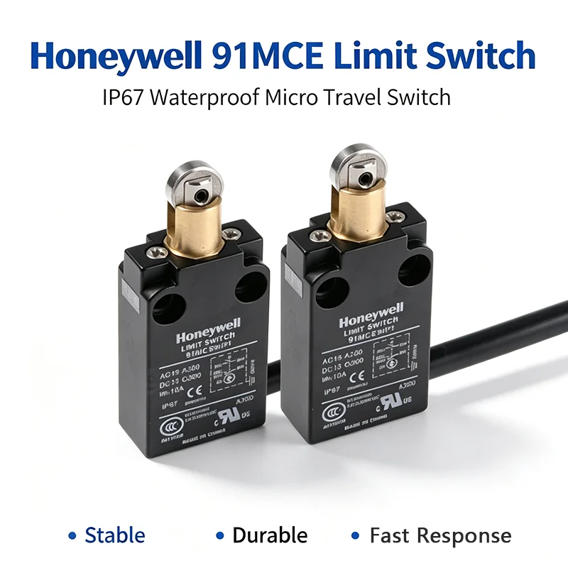 輸入コンパクトリミットスイッチ-spdt-no-nc-10a-300vac-モデル：91mce1-p1a、91mce2-p1、91mce2-p3、91mce3-p3-ip67-密閉型トラベルスイッチ