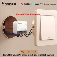 SONOFF ZBMINIR2 Extreme Zigbee Smart Switch Detach Relay External Switch Remote Control Via EWeLink Compatible With Zigbee Hubs