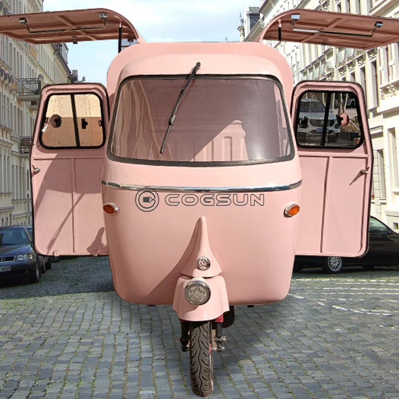 

Electric Mobile Restaurant Hot Dog Cart Gelato Truck Juice Bar Vending Trailer Large Fast Food Kiosk