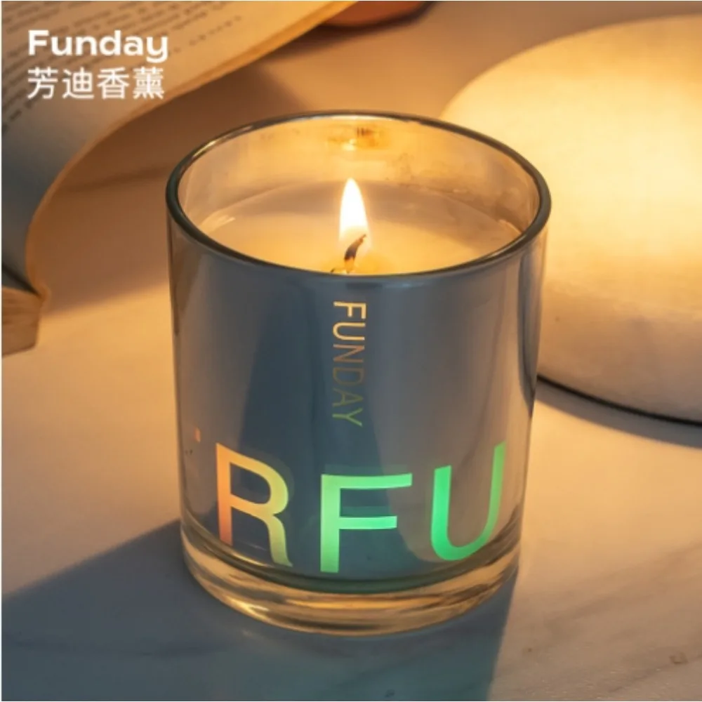 

New premium birthday gift gradient LED light 520 Valentine's Day fragrance souvenir soy wax aromatherapy candle