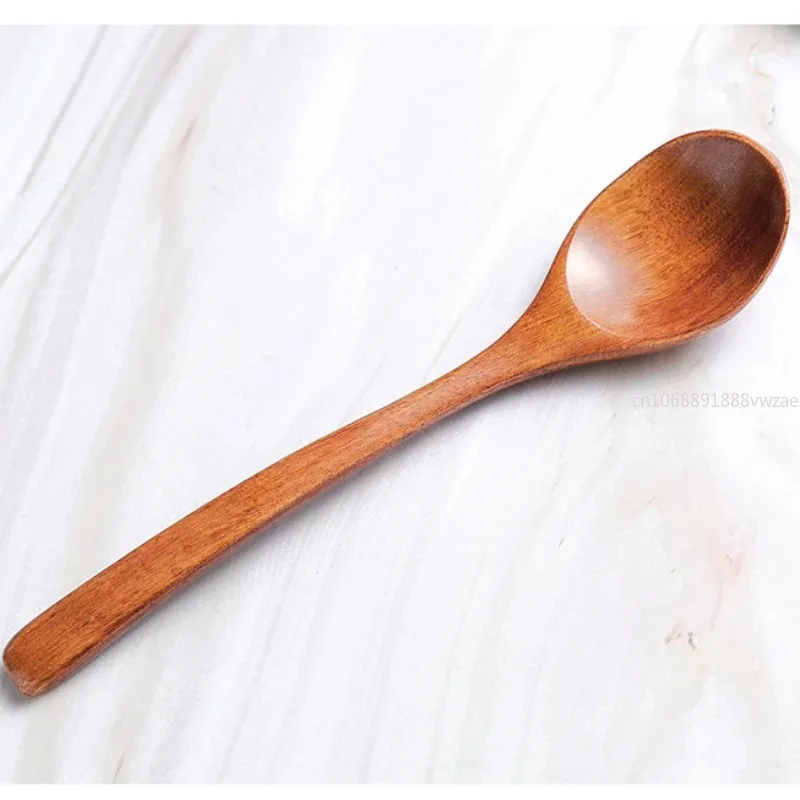 Wooden Spoon Bamboo Kitchen Cooking Utensil Tool Soup Teaspoon Catering for Kicthen Wooden  Bamboo  Dinner Accessories