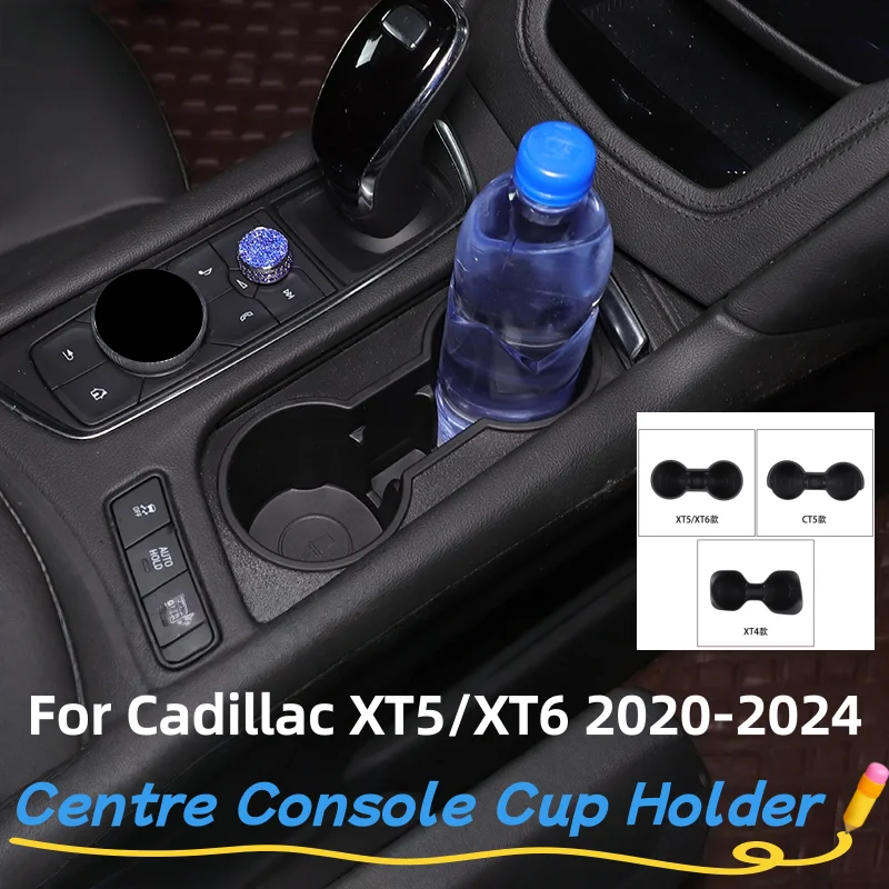 

For Cadillac XT5/XT6/XT4/CT5 2020-2024 Car Central Control Water Cup Holder Limiter Storage Box Refit Interior Accessories