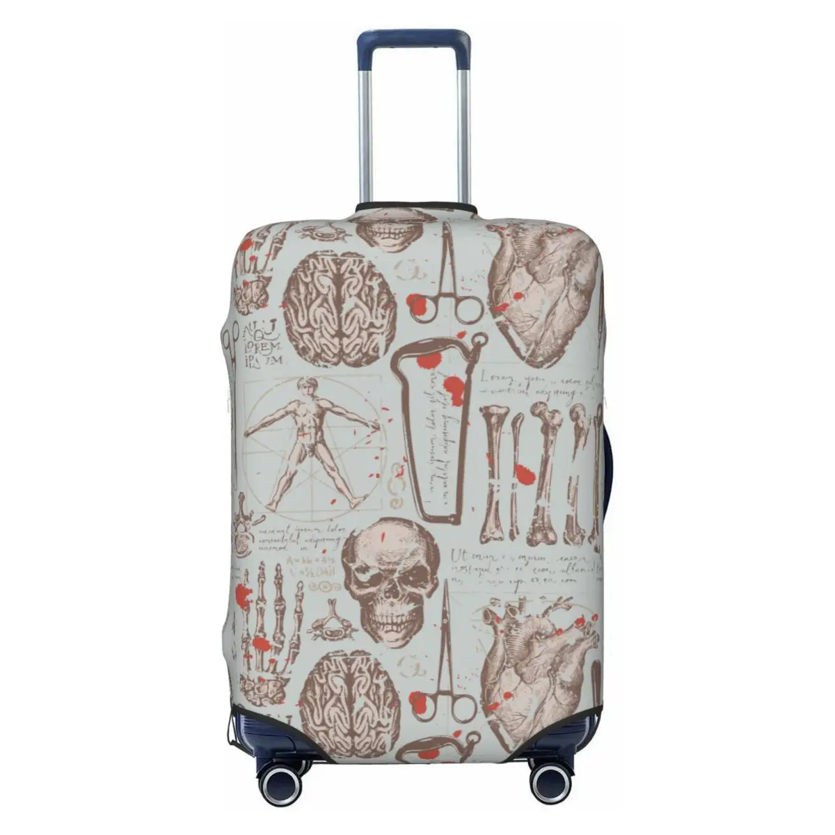 

Чехол для чемодана с принтом анатомии человека, эластичные чехлы для багажа, защита для 18-32 дюймов