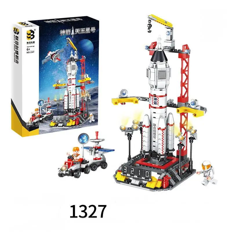 OUZEY Blocchi di costruzione Space Shuttle - Kit modello razzo, giocattolo educativo STEM per bambini, ragazzi, ragazze dai 14 anni in su, regalo di compleanno