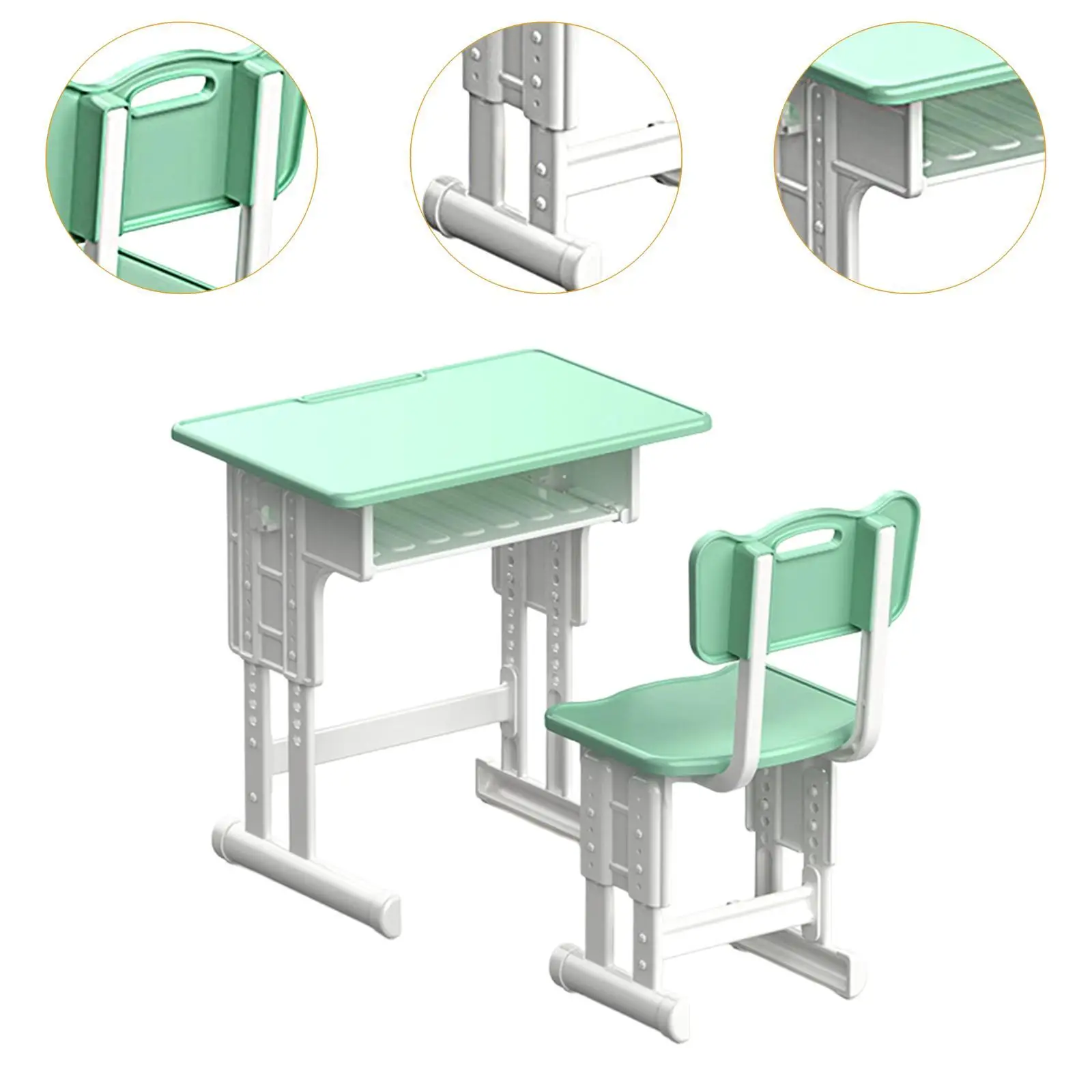 Set scrivania e sedia in miniatura per casa delle bambole 1/12 Simulazione Arredamento per casa delle bambole