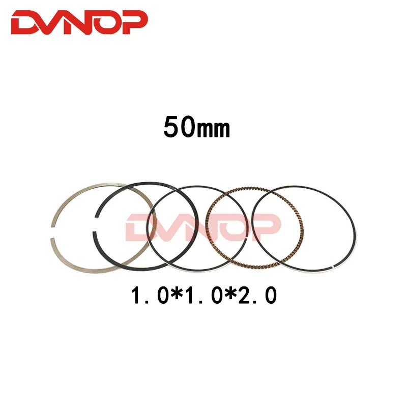 Motorcycle 50mm Piston 13mm Pin Ring Gasket Set  WH100 GCC100 SCR100 Egine Spare Parts
