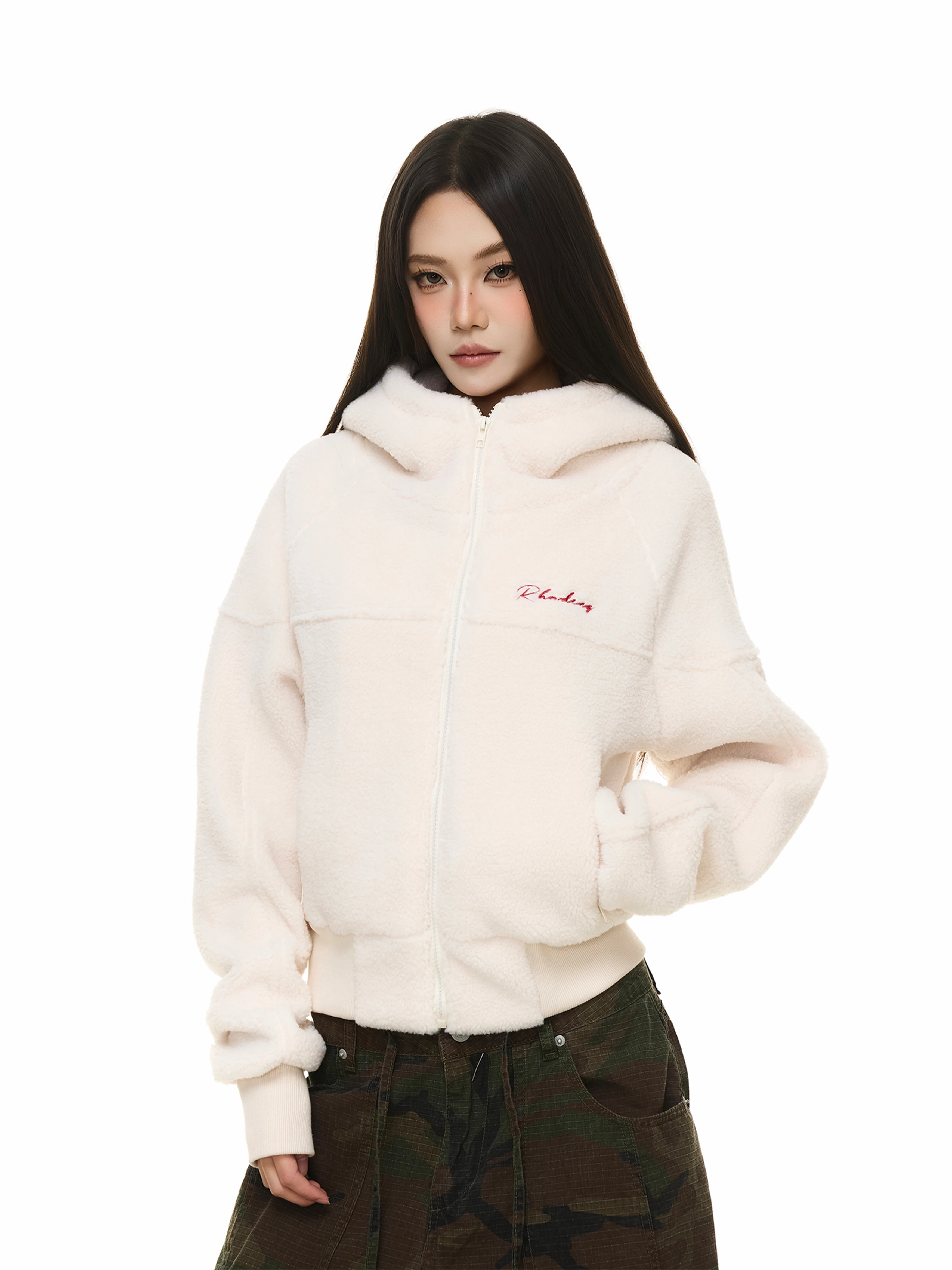 American Style Lazy Lamb Velvet Short Coat Autumn Winter Vintage Loose Casual Warm Fashionable Versatile Women's Top