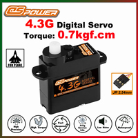 DSPOWER 4.3G Mini Plastic Gear Waterproof Digital Servo 0.7kg Torque for RC Aircraft FPV Drone F3P Model Accessories EMAX ES9051