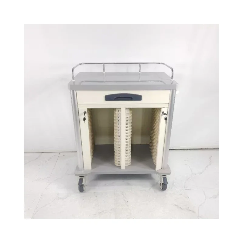 New ABS Material Mobile Phlebotomy Carts Emergency Crash Cart - Trolley for-Laboratory Use