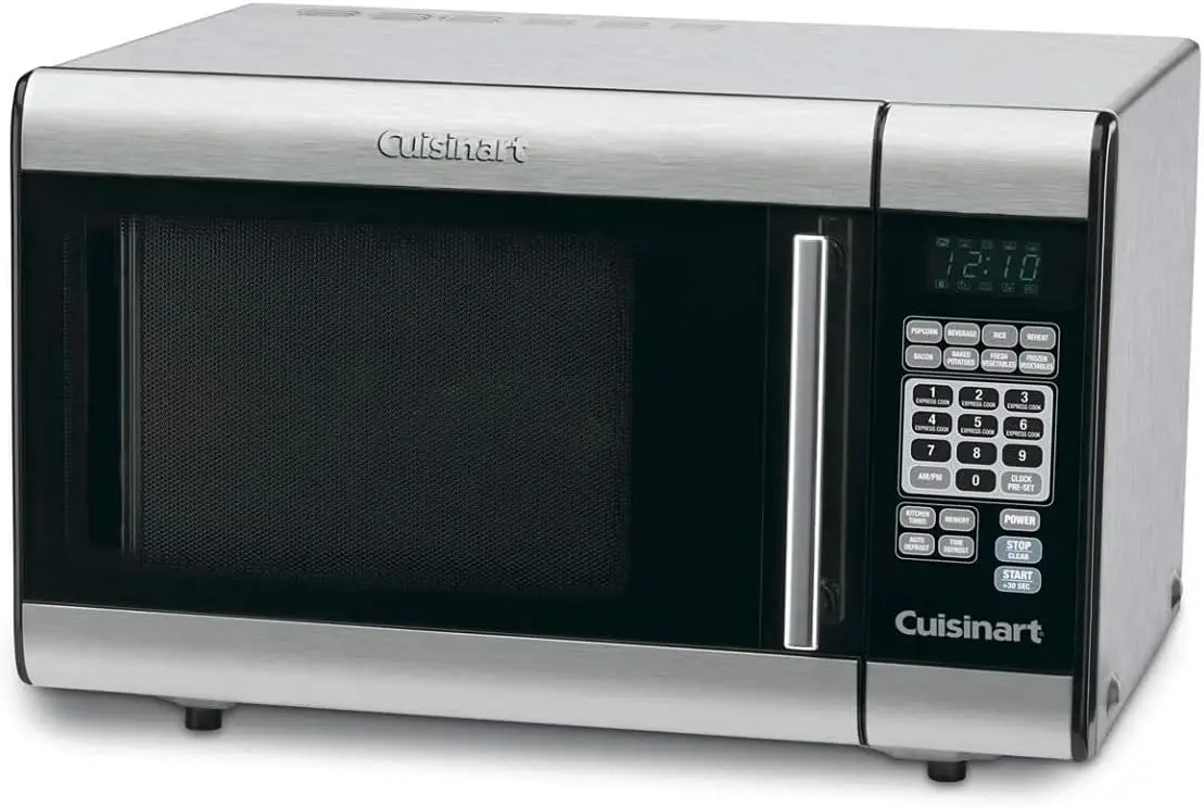 1-Cubic-Foot Stainless Steel Microwave Oven, Brushed Chrome