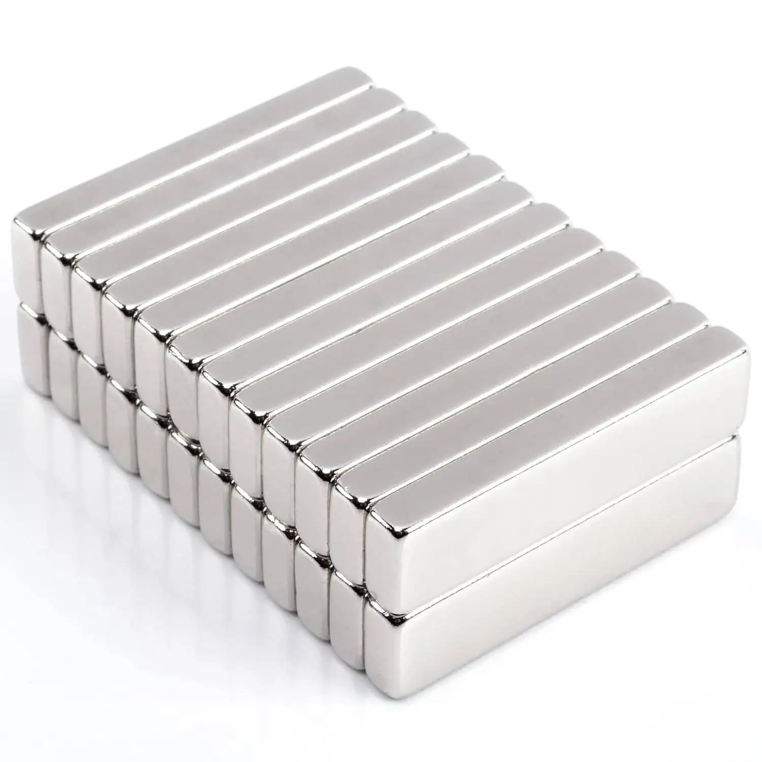 58x8.9x2.5mm Long Bar Magnets, Super Magnets Heavy Duty with Double-Sided Adhesive, Perfect For kitchens, handicrafts, and photo