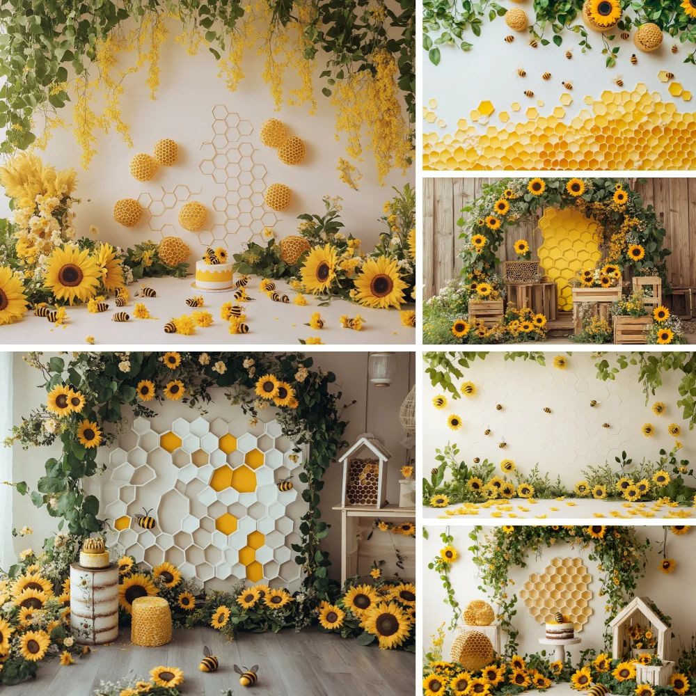 

Farm Sunflower Photography Background Garden Flower Kids Birthday Party Cake Smash Baby Shower Portrait Backdrop Photo Studio