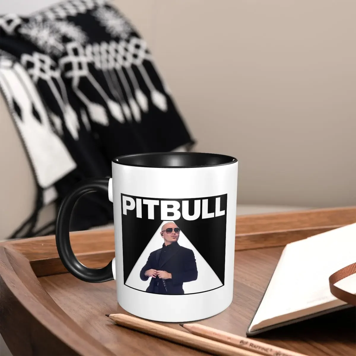 Mr Worldwide Pitbull Rapper Mug Funny Ceramic Coffee Cups Tea Mugs Milk Cup Drinkware Gift for Woman Man